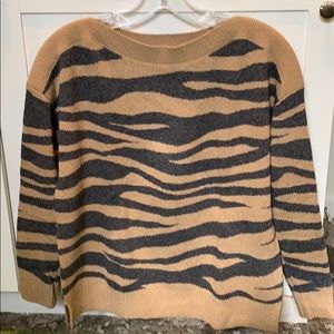 Loft zebra stripe sweater